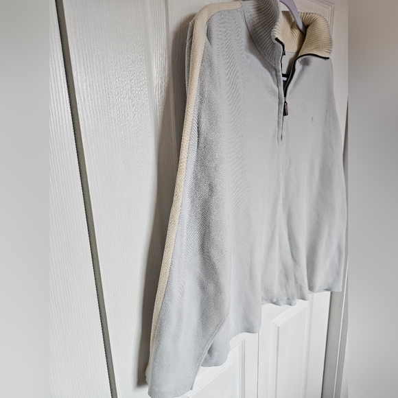 Ralph Lauren Mint And Pale Yellow Zip Up Sweater - Picture 4 of 9
